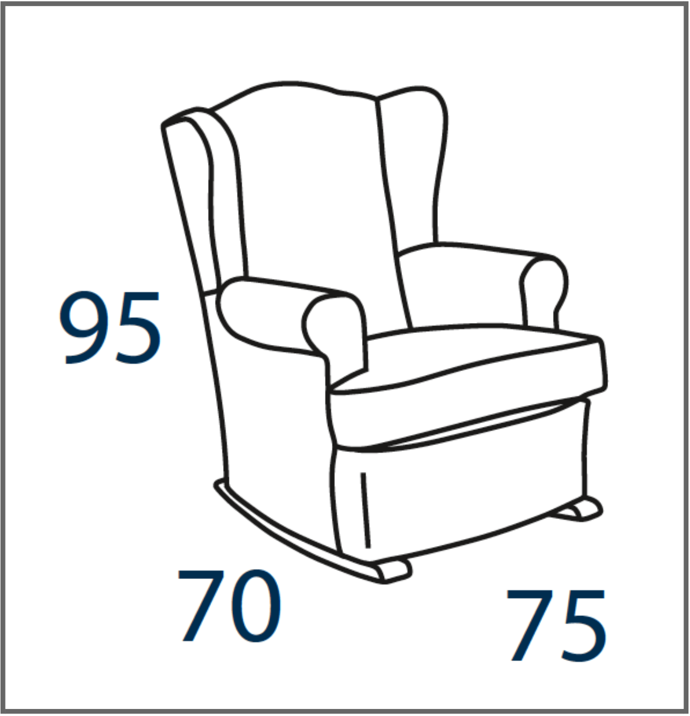 sillón mecedora martina de roa